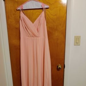David's Bridal Peach Bellini Gown